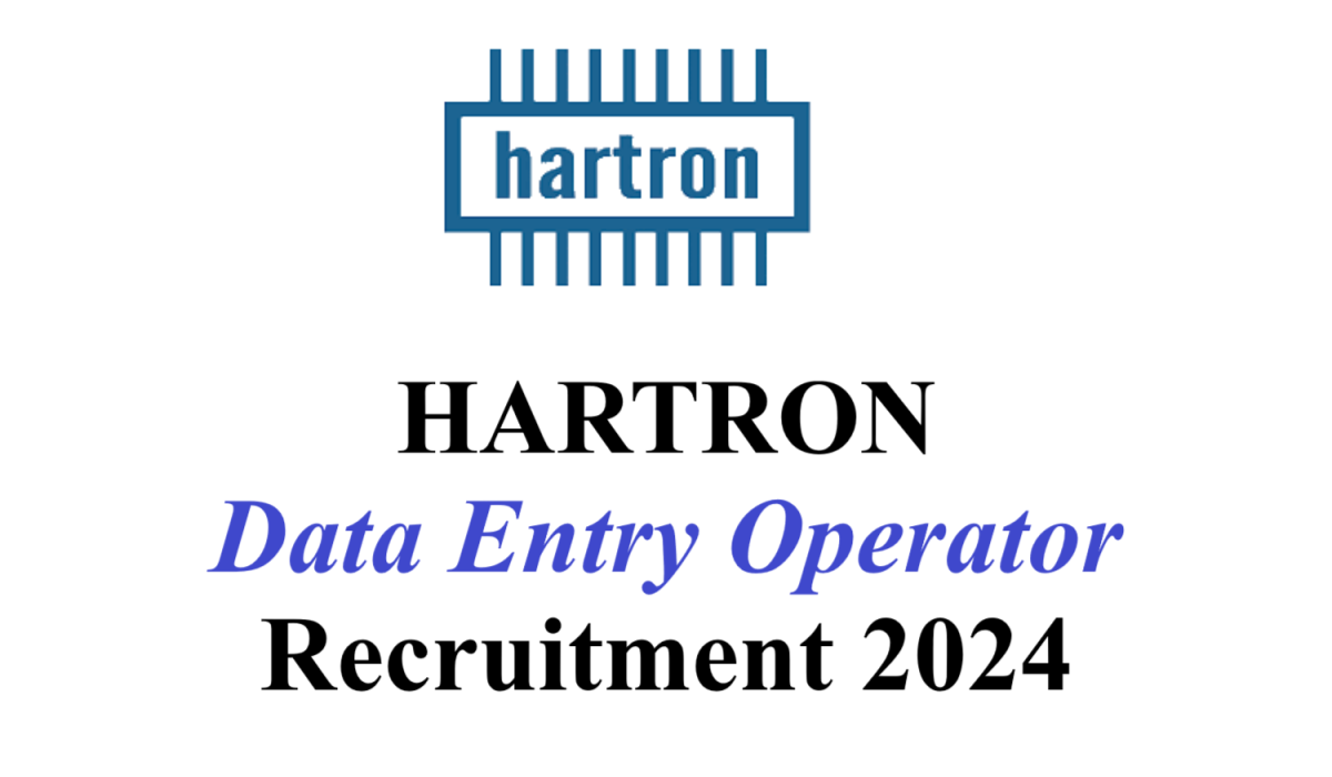 HARTRON Data Entry Operator Recruitment 2024