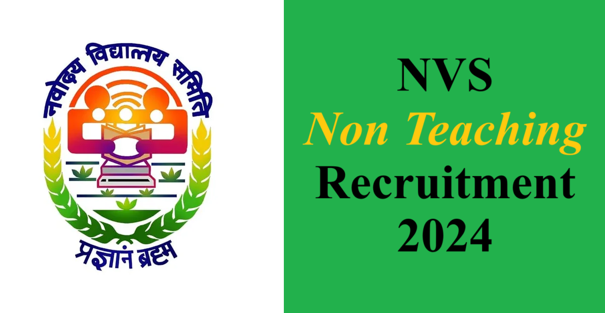 NVS Non Teaching Recruitment 2024