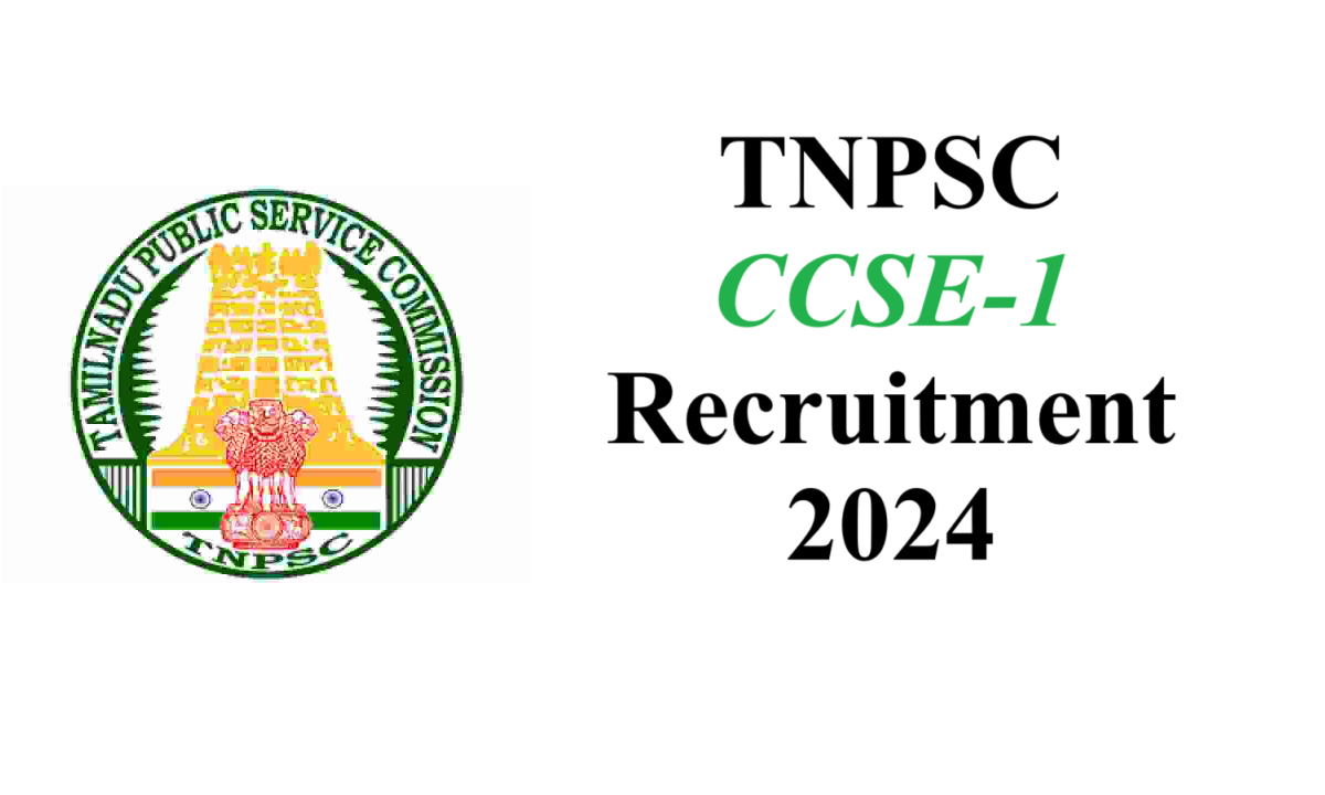 TNPSC CCSE-1 Recruitment 2024