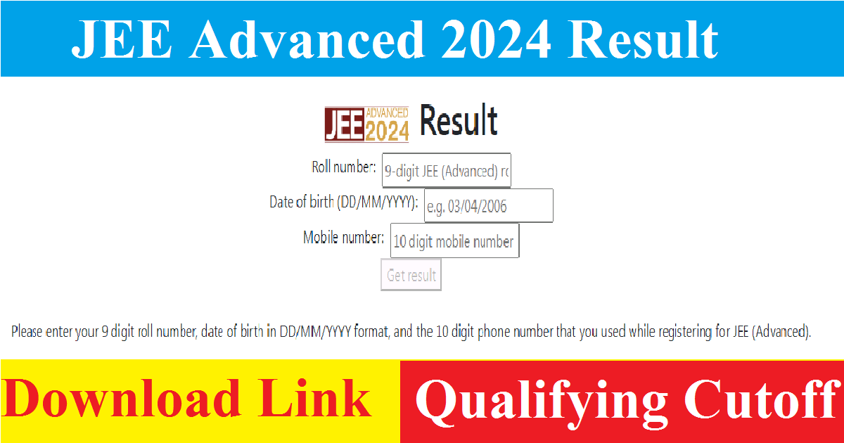 JEE Advanced 2024 Result
