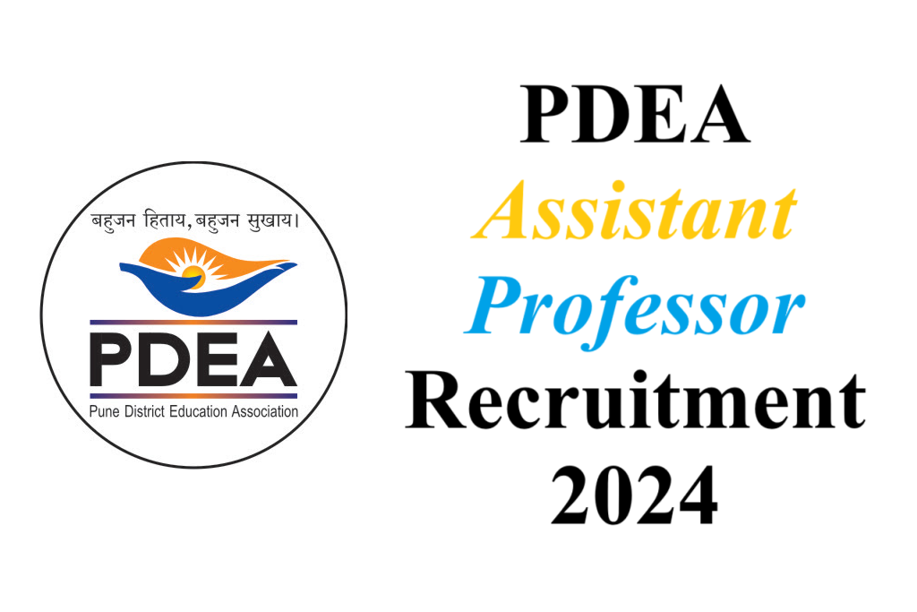 PDEA Asst Prof Recruitment 2024