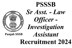 PSSSB SA-LO-IA Recruitment 2024