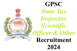 GPSC STI-SO Recruitment 2024