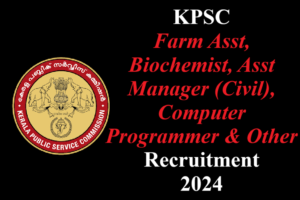 KPSC Farm AB-AM-Prgrmr Recruitment 2024