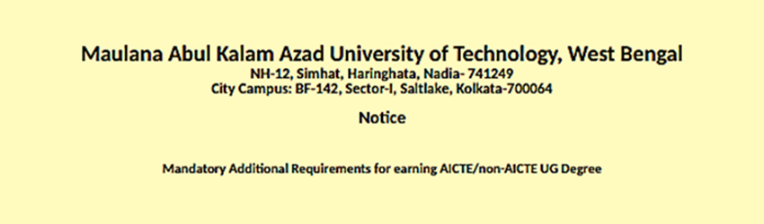 Mandatory Additional Requirement MAR 2024 - 2025